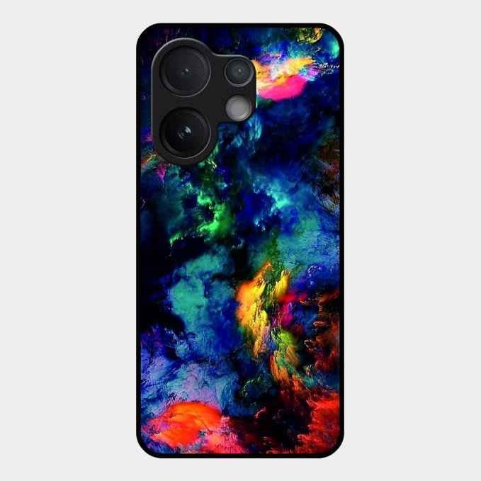 Multicolor Glossy Metal Case Cover For Vivo V60 5G