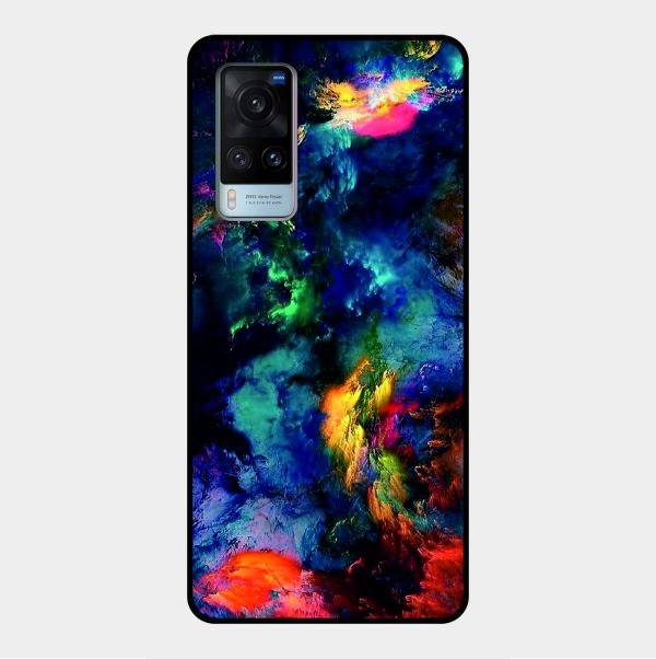 Multicolor Glossy Metal Case Cover For Vivo X60 5G
