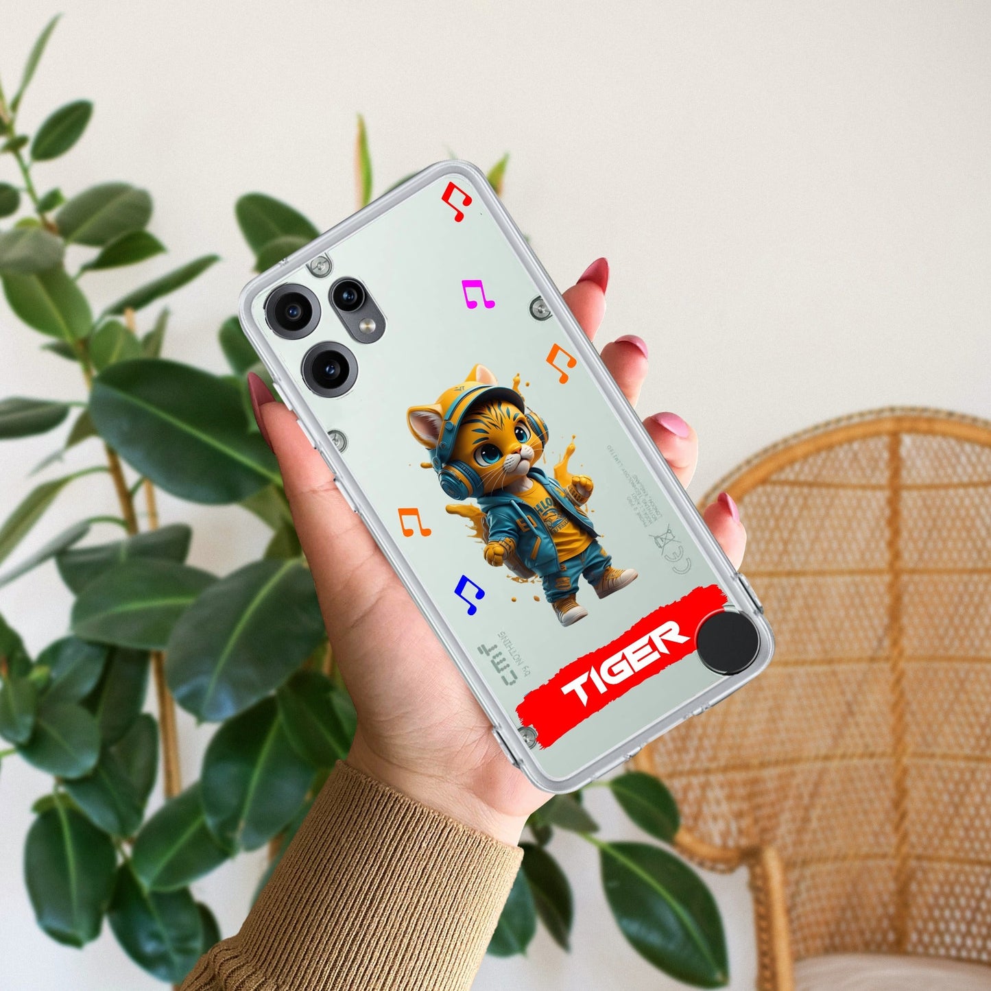 Music Cat Customize Transparent Silicon Case For Nothing