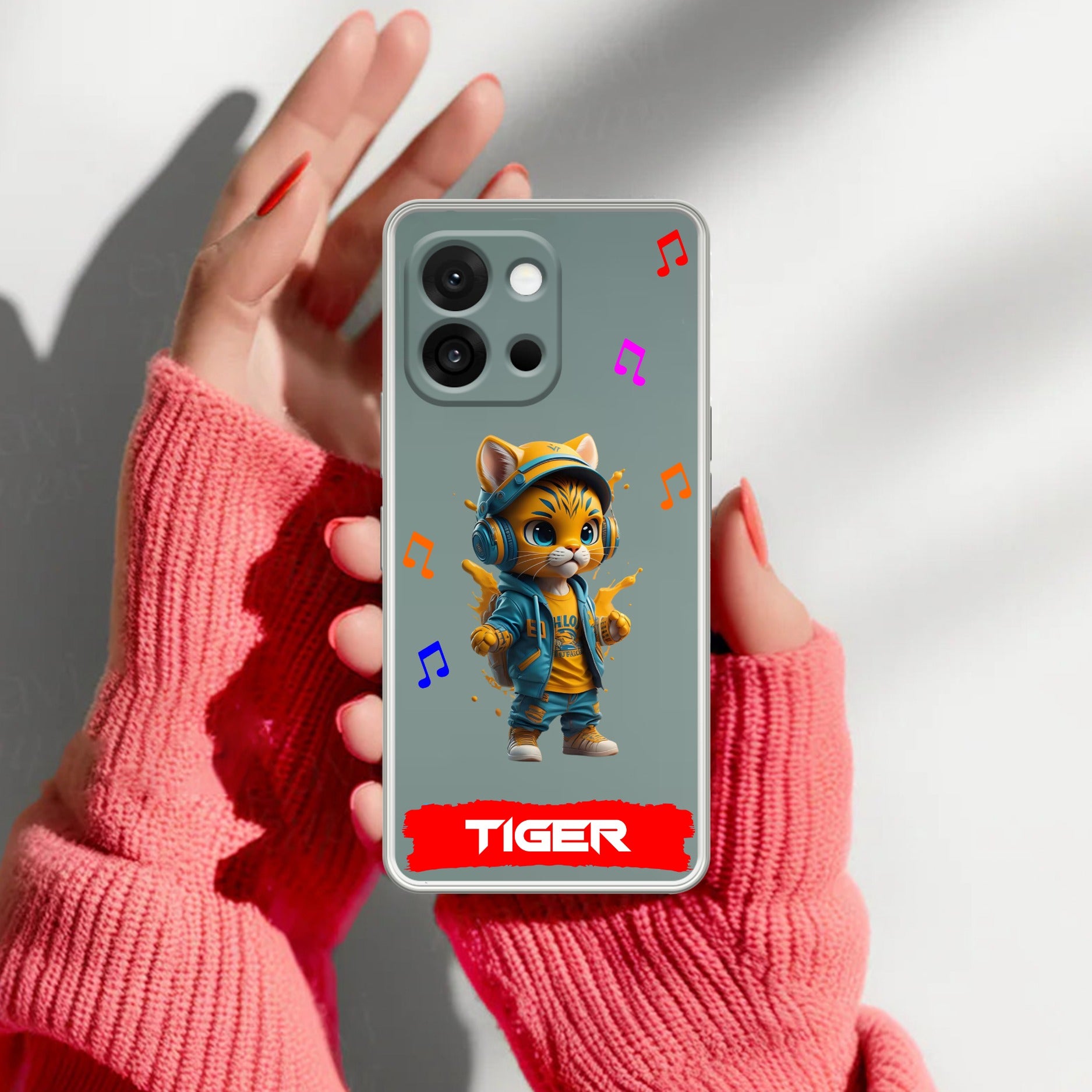 Music Cat Customize Anti Yellow Case For OnePlus 13s 5G