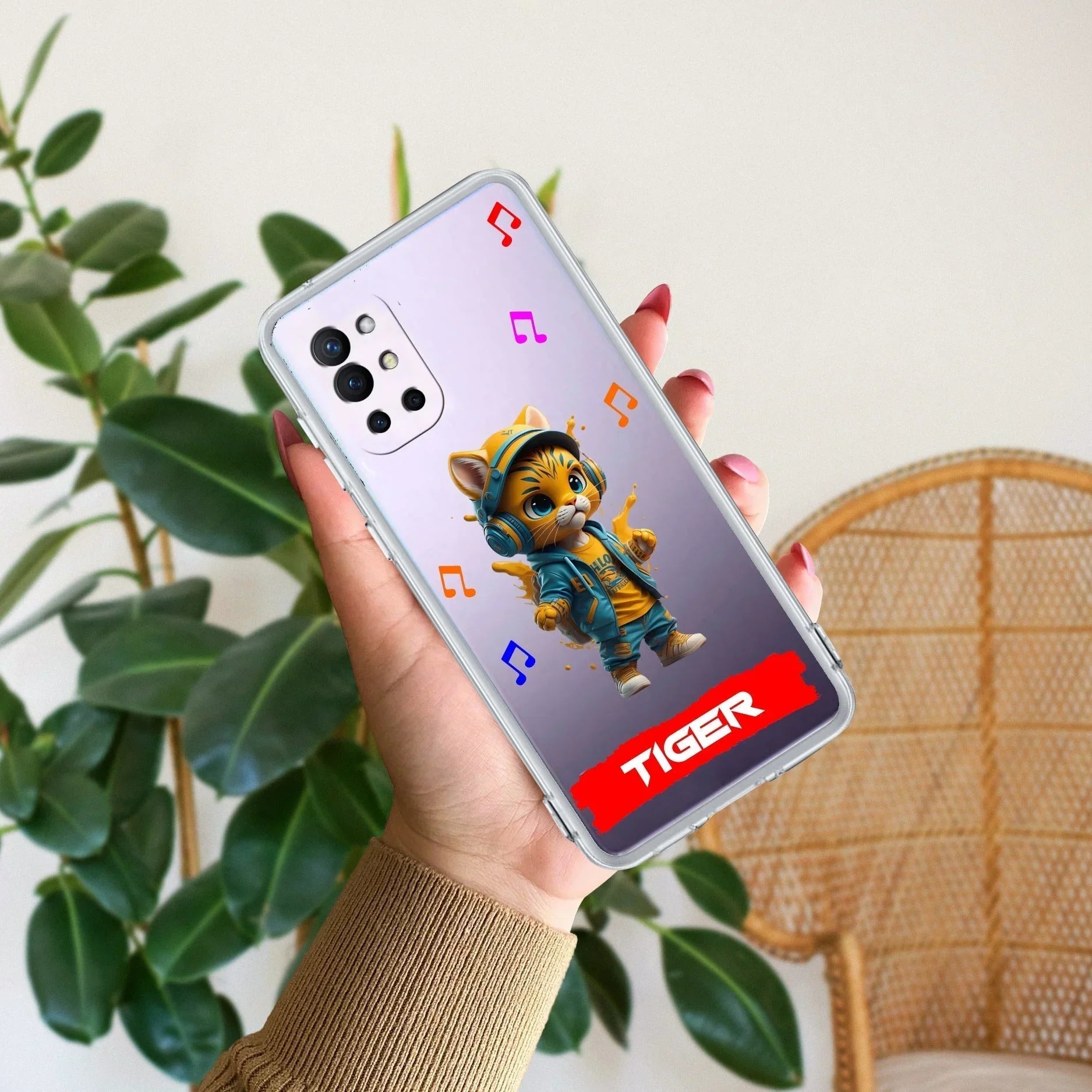 Music Cat Customize Transparent Silicon Case For OnePlus - ShopOnCliQ