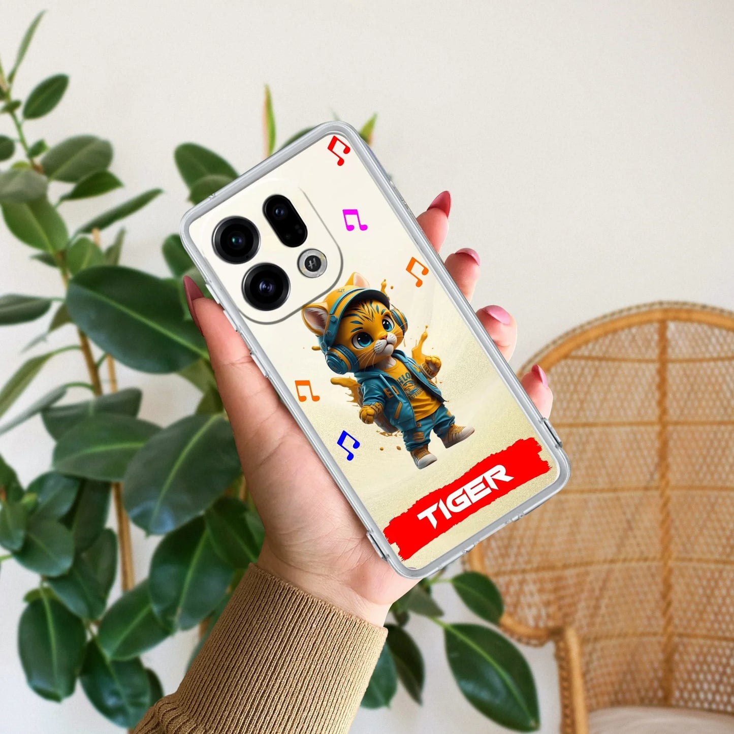 Music Cat Customize Transparent Silicon Case For Oppo - ShopOnCliQ