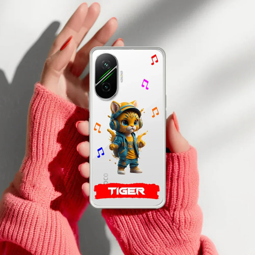 Music Cat Customize Transparent Silicon Case For Poco - ShopOnCliQ