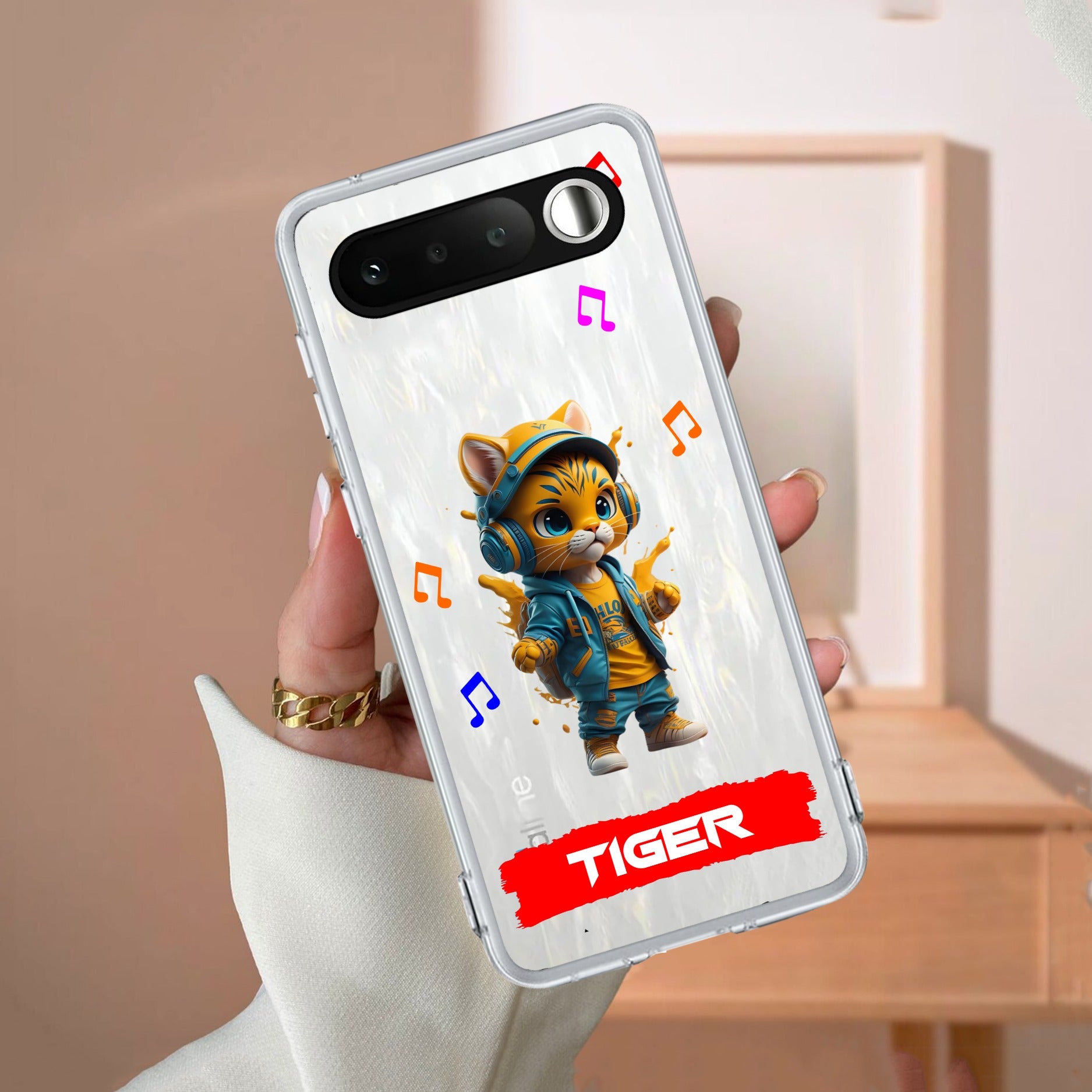 Music Cat Customize Anti Yellow Case For Realme 16 5G