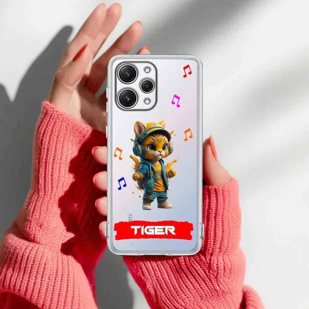 Music Cat Customize Transparent Silicon Case For Mi 11i