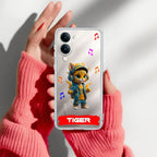 Music Cat Customize Transparent Silicon Case For Vivo Y19e