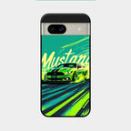 Mustang Super Sports Car Glass Case Cover For Google Pixel 8A 5G