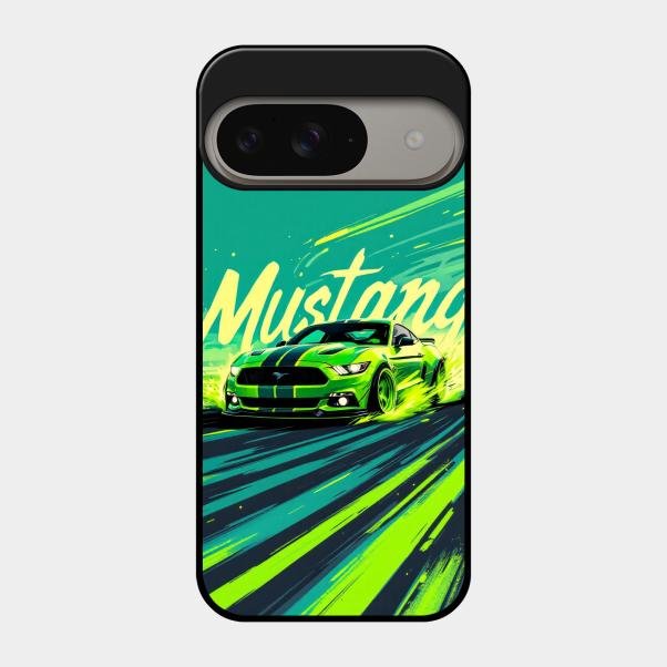 Mustang Super Sports Car Glass Case Cover For Google Pixel 9 5G
