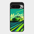 Mustang Super Sports Car Glass Case Cover For Google Pixel 9 Pro Xl
