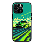 Mustang Super Sports Car Glass Case Cover For iPhone 13 Pro