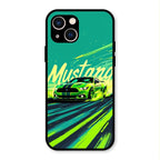 Mustang Super Sports Car Glass Case Cover For iPhone 13