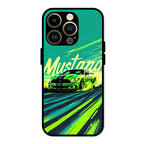 Mustang Super Sports Car Glass Case Cover For iPhone 14 Pro Max