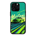Mustang Super Sports Car Glass Case Cover For iPhone 16 Pro