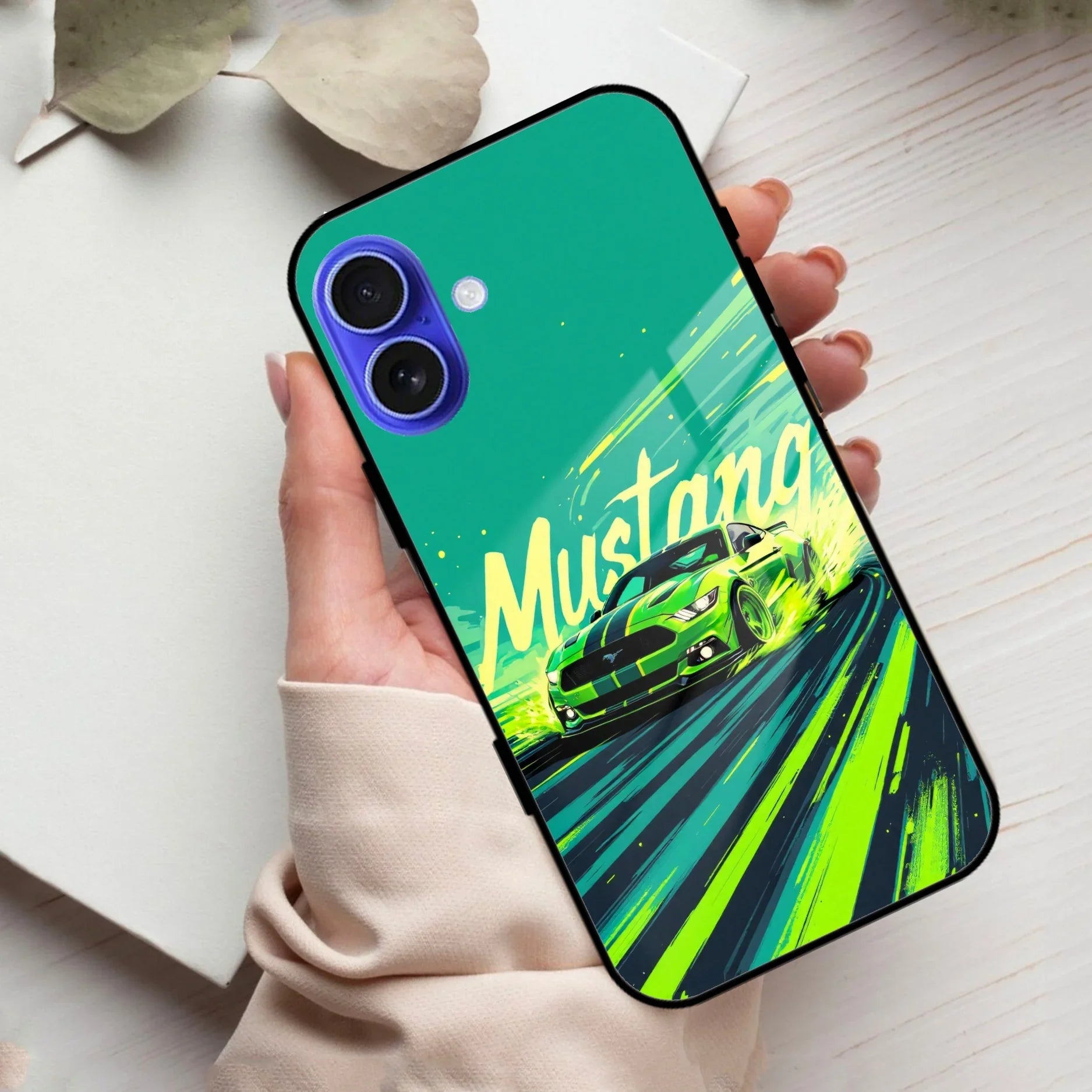 Mustang Super Sports Car Glass Case Cover For iPhone - ShopOnCliQ