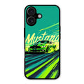 Mustang Super Sports Car Glass Case Cover For iPhone 16