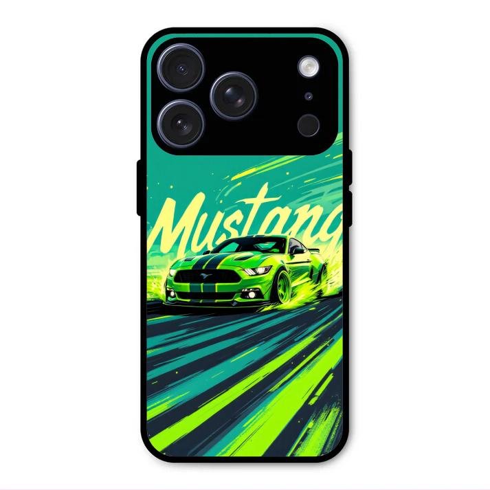 Mustang Super Sports Car Glass Case Cover For iPhone 17 Pro Max