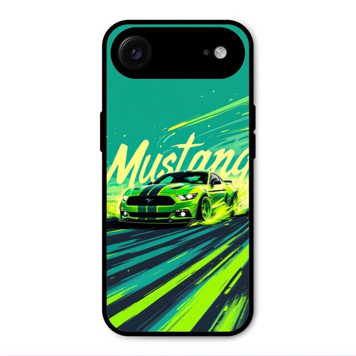 Mustang Super Sports Car Glass Case Cover For iPhone Air