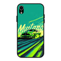Mustang Super Sports Car Glass Case Cover For iPhone XR