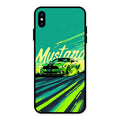 Mustang Super Sports Car Glass Case Cover For iPhone XS Max