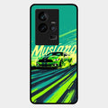 Mustang Super Sports Car Glass Case Cover For Iqoo 11 5G