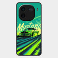Mustang Super Sports Car Glass Case Cover For Iqoo 12 5G