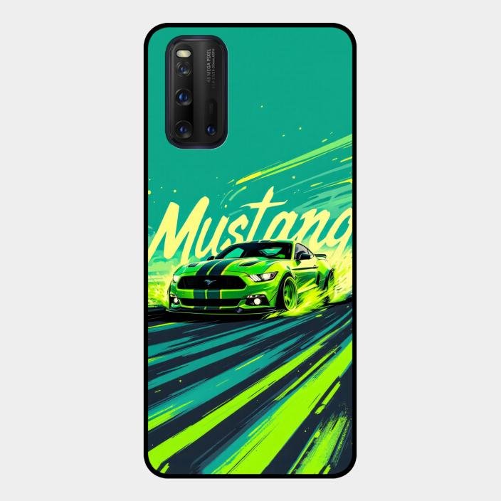 Mustang Super Sports Car Glass Case Cover For Iqoo 3 5G
