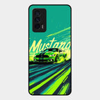 Mustang Super Sports Car Glass Case Cover For Iqoo 7 5G