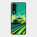 Mustang Super Sports Car Glass Case Cover For Iqoo Z10 Lite