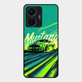 Mustang Super Sports Car Glass Case Cover For Iqoo Z6 Lite 5G