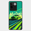Mustang Super Sports Car Glass Case Cover For Iqoo Z7 Pro 5G
