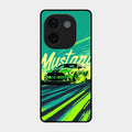 Mustang Super Sports Car Glass Case Cover For Iqoo Z9S Pro 5G