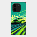 Mustang Super Sports Car Glass Case Cover For Iqoo Z9X 5G