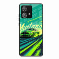Mustang Super Sports Car Glass Case Cover For Motorola Edge 40 5G