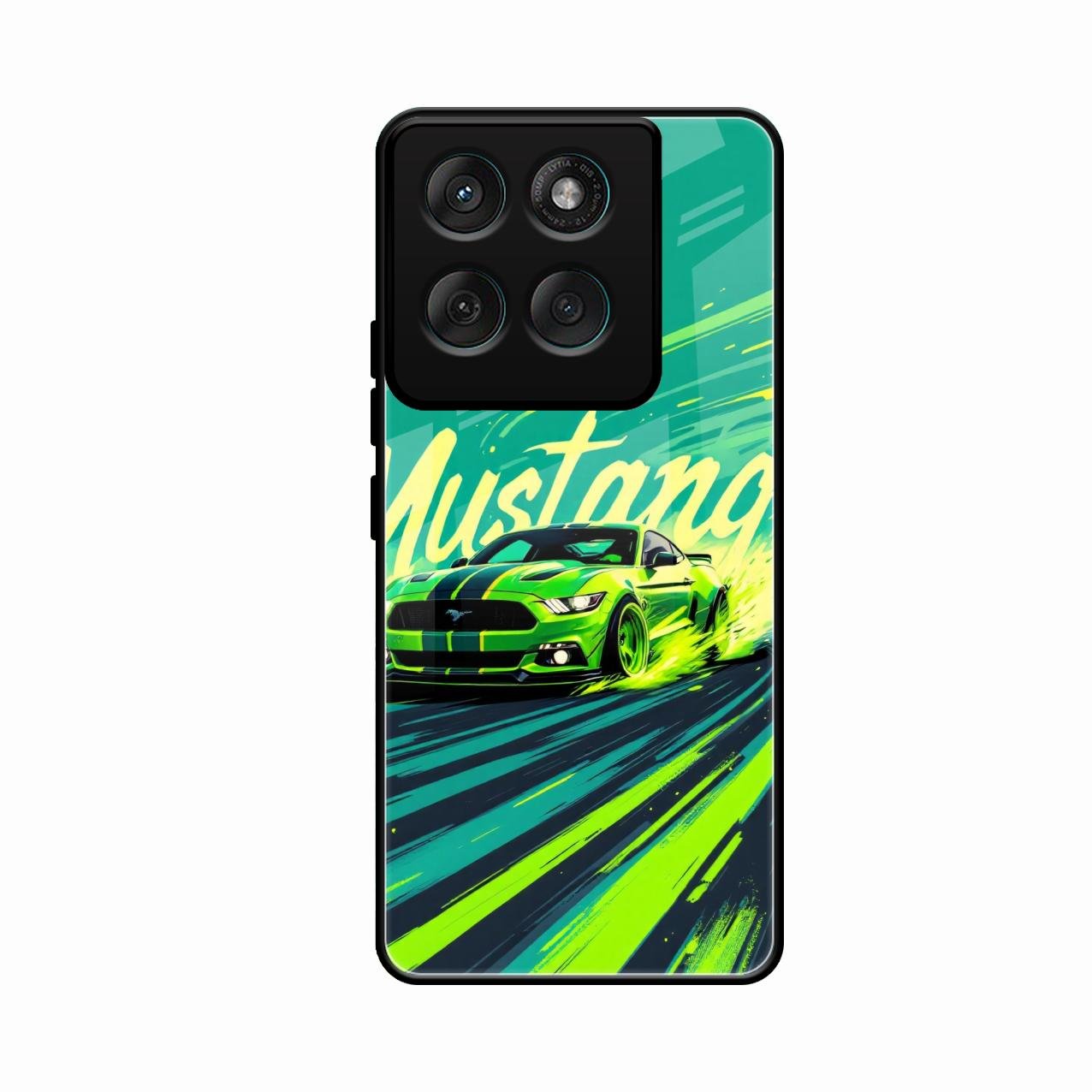 Mustang Super Sports Car Glass Case Cover For Motorola Edge 60 5G
