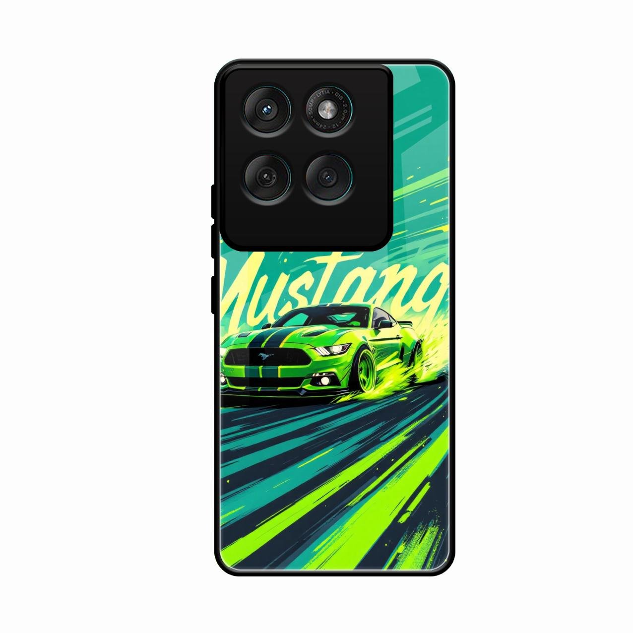 Mustang Super Sports Car Glass Case Cover For Motorola Edge 60 Pro 5G