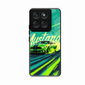 Mustang Super Sports Car Glass Case Cover For Motorola G57 Power 5G