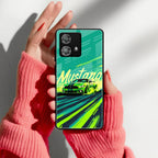 Mustang Super Sports Car Glass Case Cover For Motorola - ShopOnCliQ