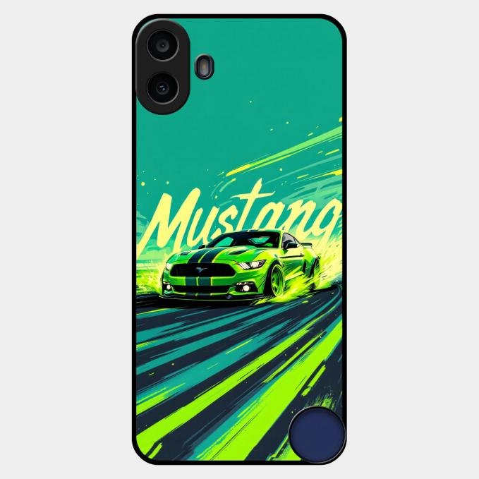 Mustang Super Sports Car Glass Case Cover For Nothing Cmf Phone 1