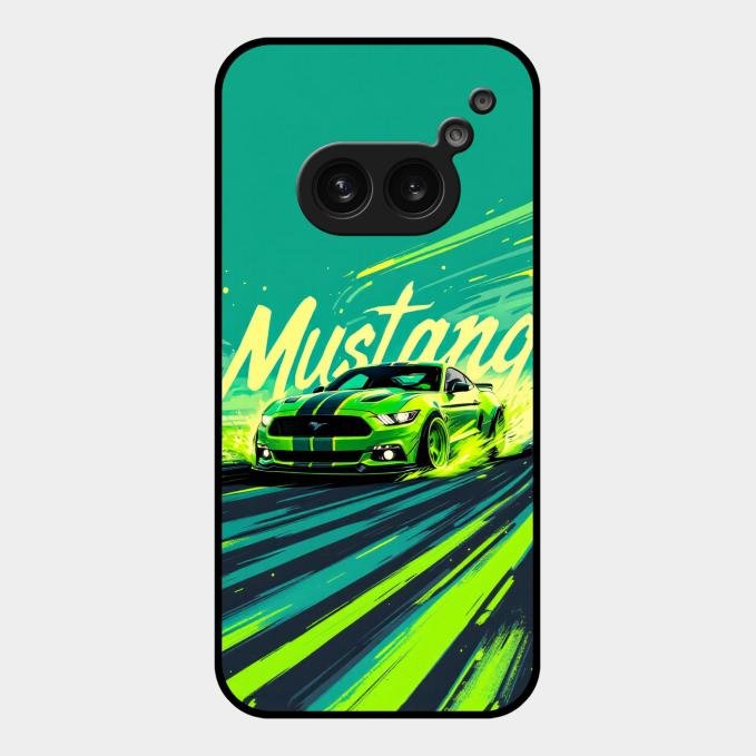 Mustang Super Sports Car Glass Case Cover For Nothing Phone 2A 5G