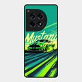 Mustang Super Sports Car Glass Case Cover For Oneplus 12R 5G