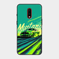 Mustang Super Sports Car Glass Case Cover For Oneplus 7