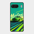 Mustang Super Sports Car Glass Case Cover For Oneplus Nord 4 5G