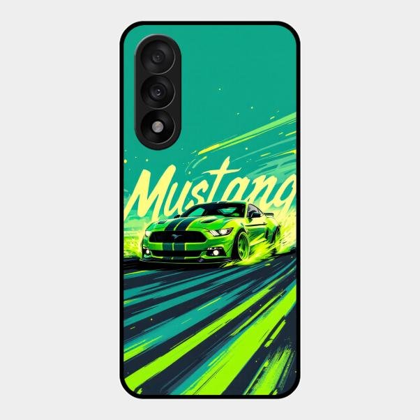 Mustang Super Sports Car Glass Case Cover For Oneplus Nord 5 5G