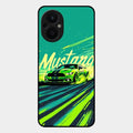 Mustang Super Sports Car Glass Case Cover For Oppo F21 Pro 5G