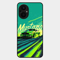 Mustang Super Sports Car Glass Case Cover For Oppo F21S Pro 5G