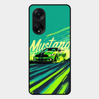 Mustang Super Sports Car Glass Case Cover For Oppo F23 5G