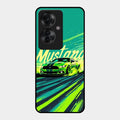 Mustang Super Sports Car Glass Case Cover For Oppo F25 Pro 5G