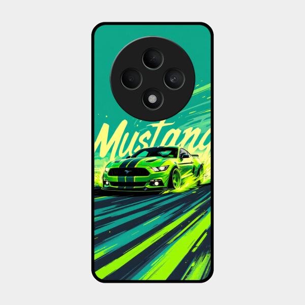 Mustang Super Sports Car Glass Case Cover For Oppo F27 5G