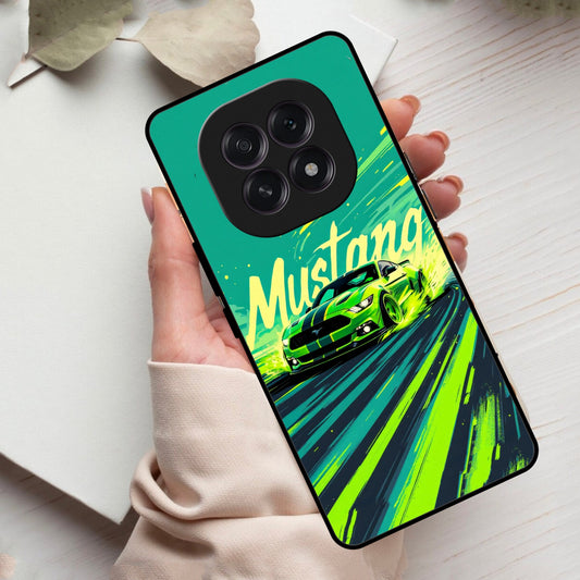 Mustang Super Sports Car Glass Case Cover For Oppo
