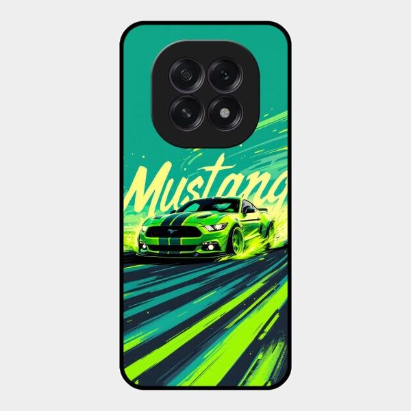 Mustang Super Sports Car Glass Case Cover For Oppo F29 5G